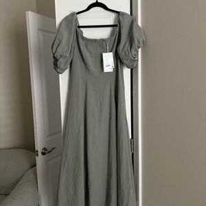 Beautiful mossy green dress